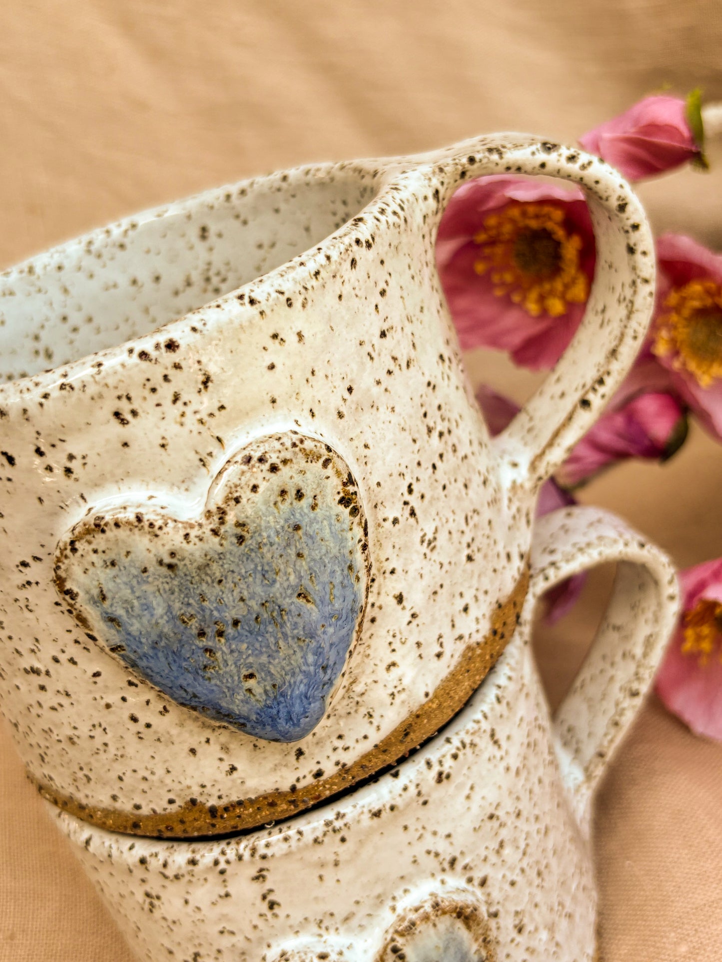 Handmade Mug, Blue Heart