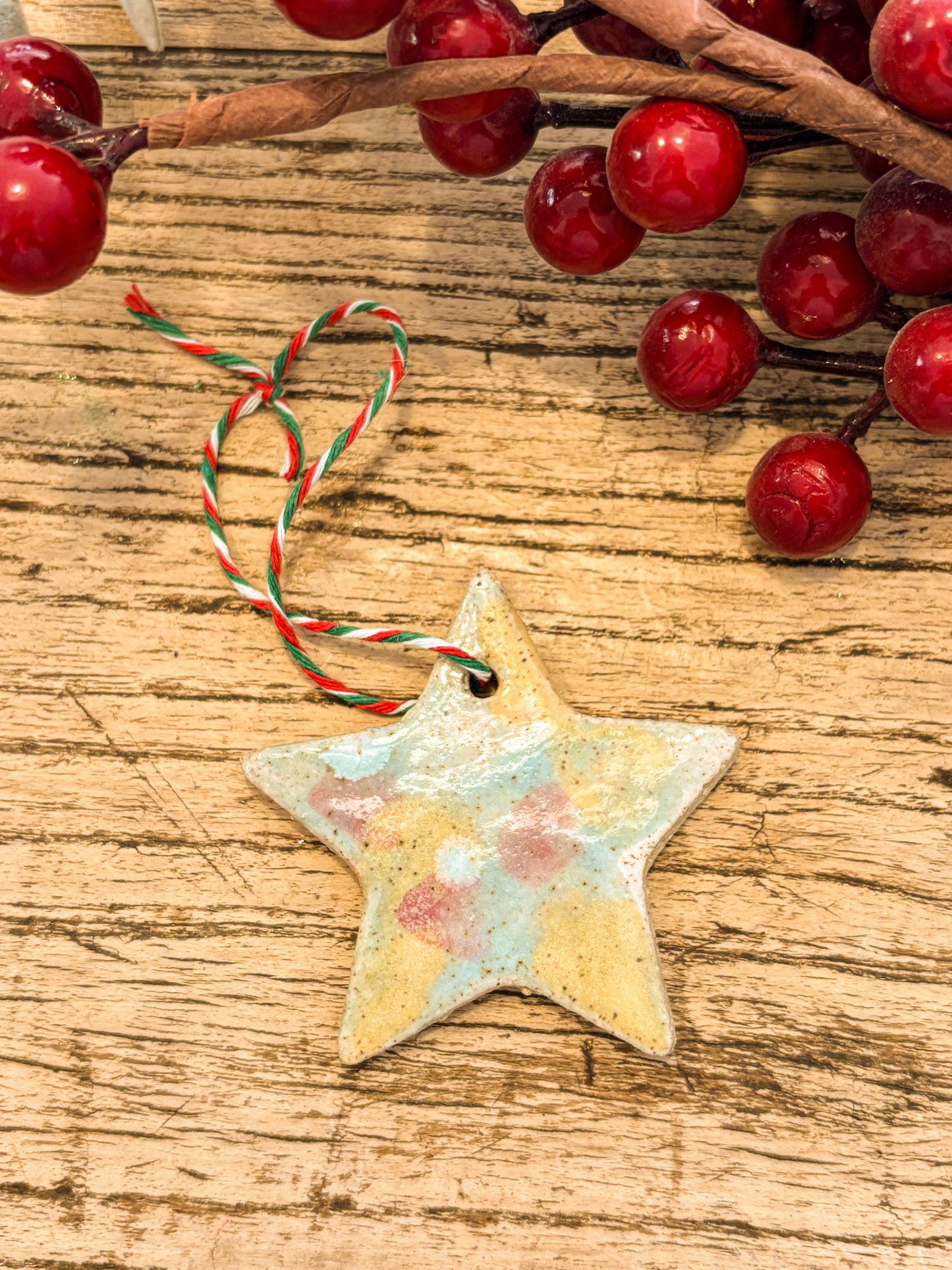 Handmade Christmas Hearts & Stars Decoration