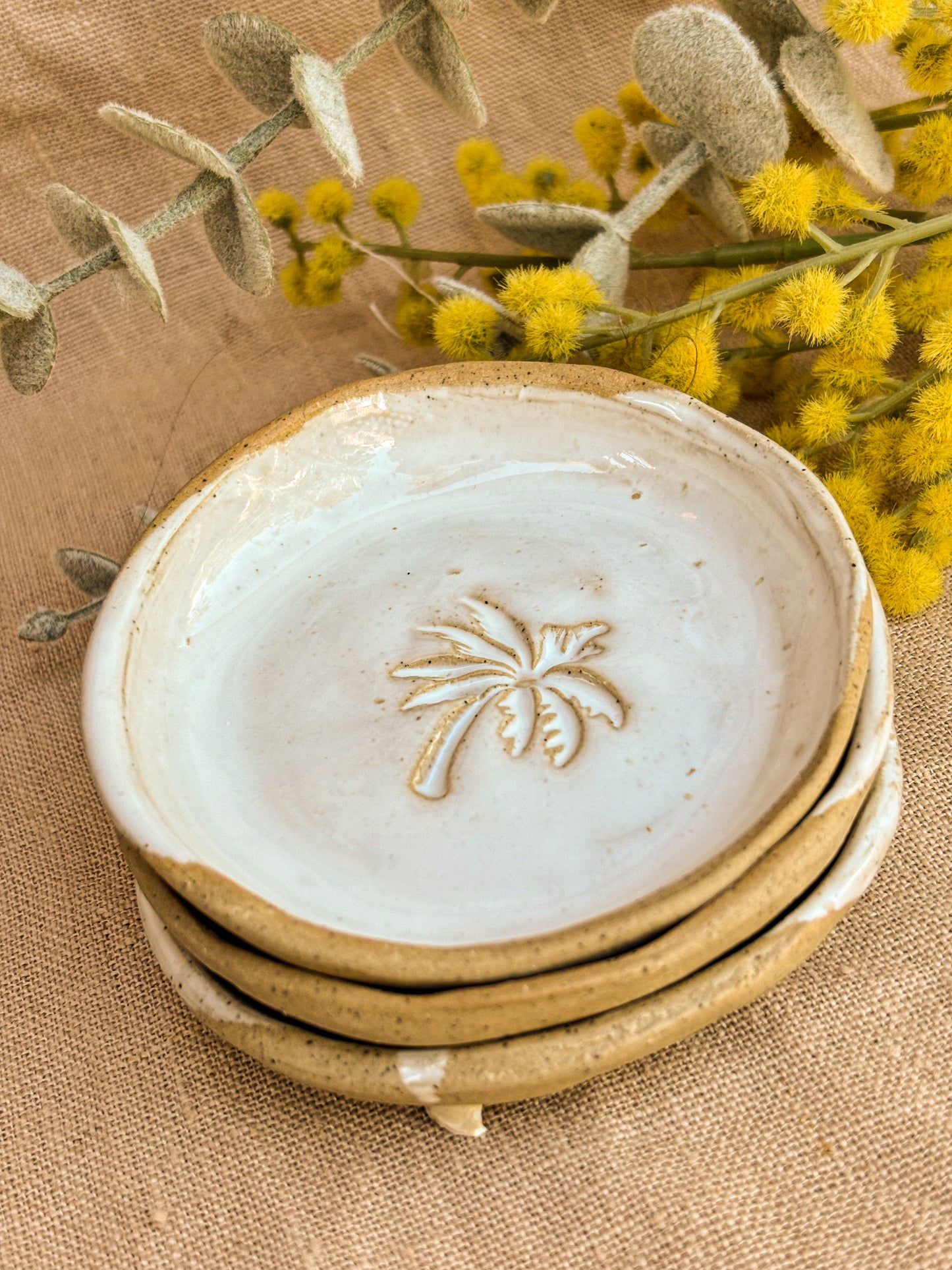 Handmade Small Trinket Dish, Palm