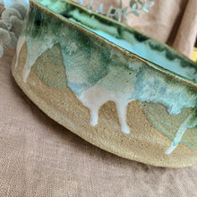 Load image into Gallery viewer, Handmade Dog Bowl, Green Boy
