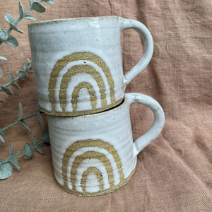 Handmade Mug, Rainbow