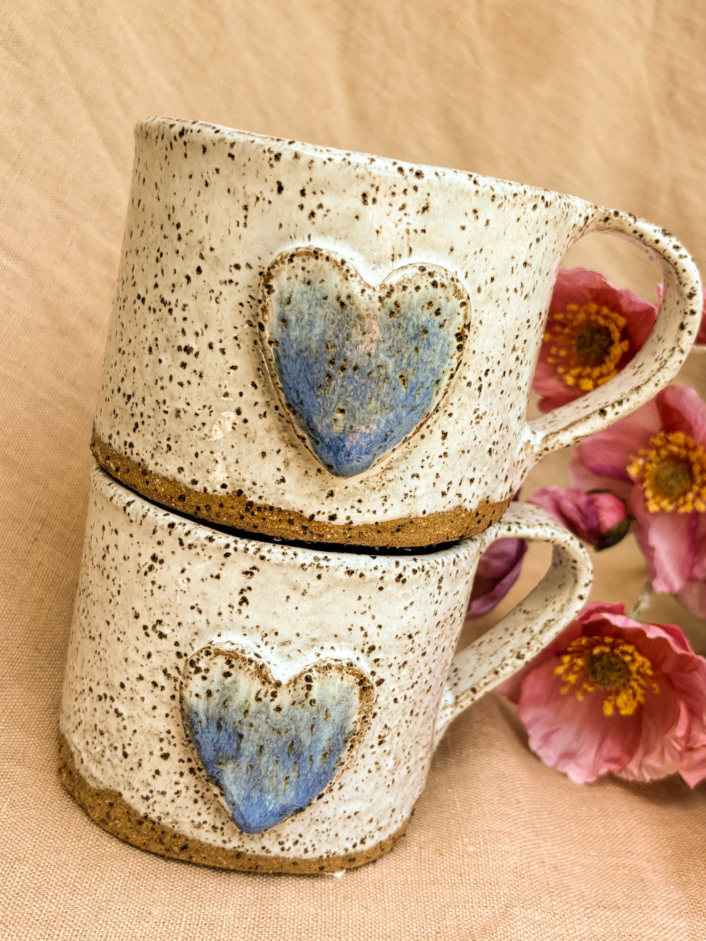 Handmade Mug, Blue Heart