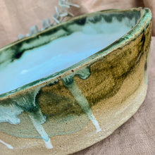 Load image into Gallery viewer, Handmade Dog Bowl, Green Boy
