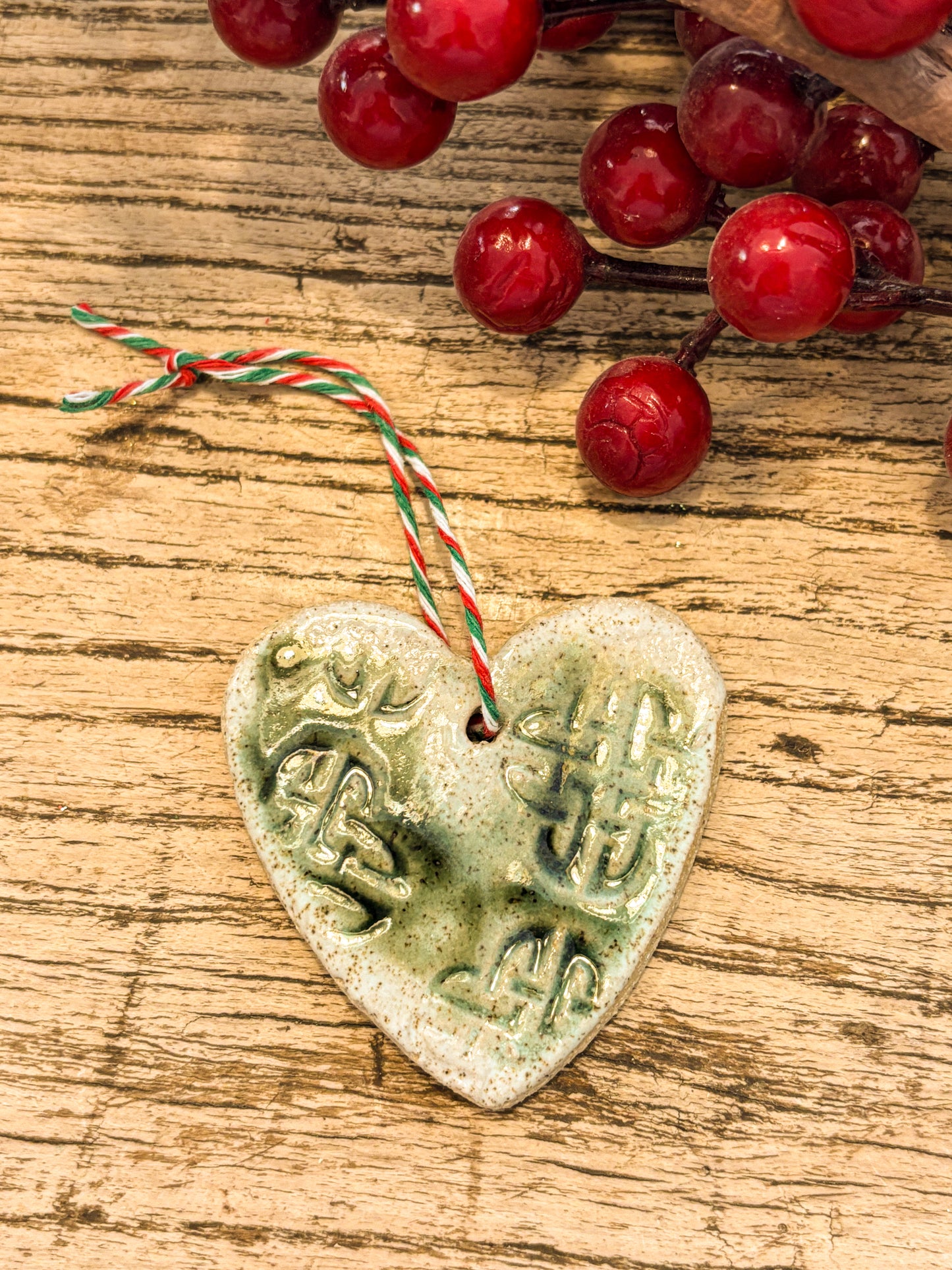 Handmade Christmas Hearts & Stars Decoration