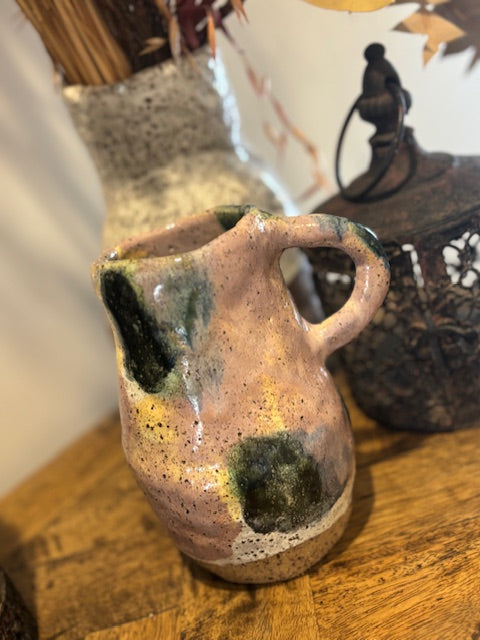 Handmade Vase, Olive & Orchid