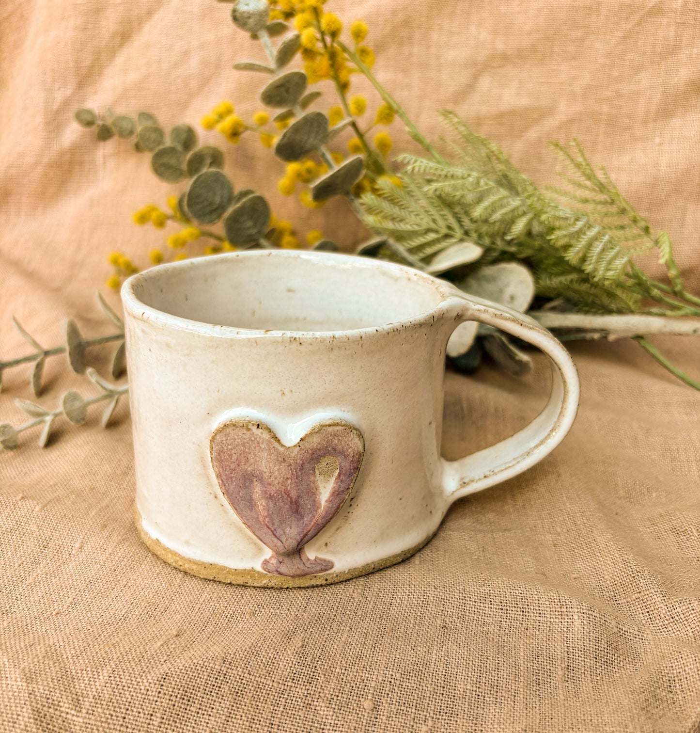 purple heart mug, hero shot