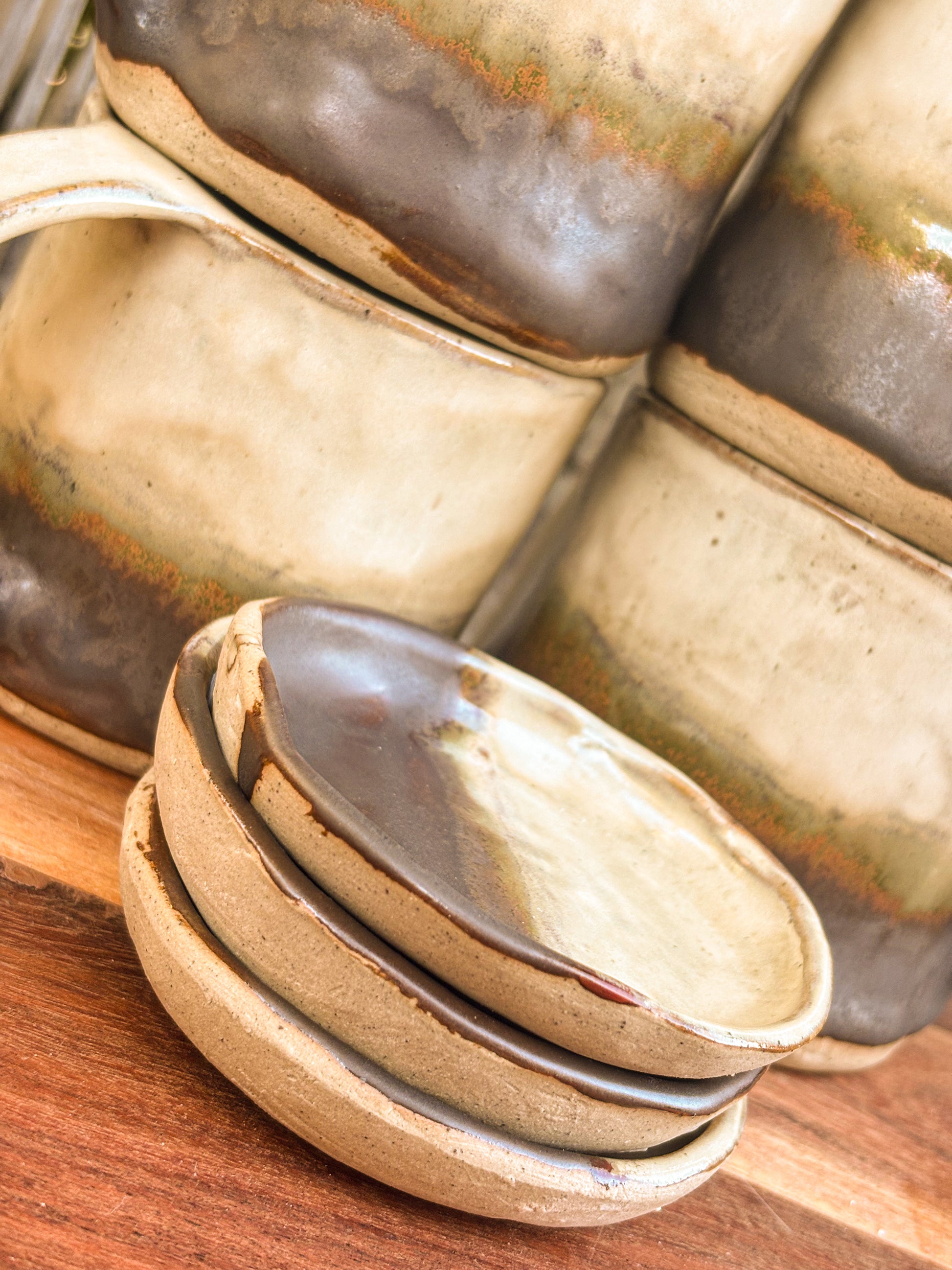 natural handmade ceramic jewellery dishes