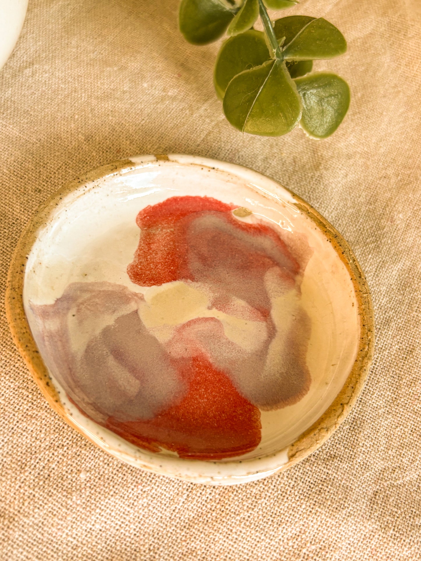 Handmade Small Trinket Dish, Desert Bloom