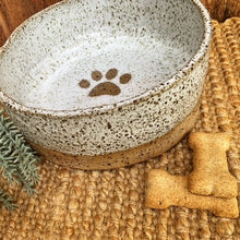 Load image into Gallery viewer, Dog Bowl - Speckled Paw Print
