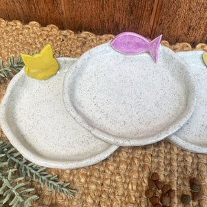 Cat Dish - Yellow Cat