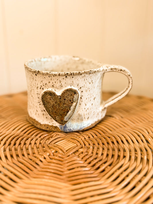 Handmade Mug, Neutral Heart