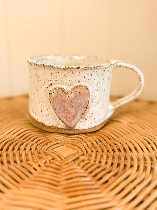 Handmade Mug, Pinky Heart