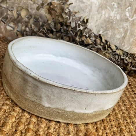 Dog Bowl - Natural White