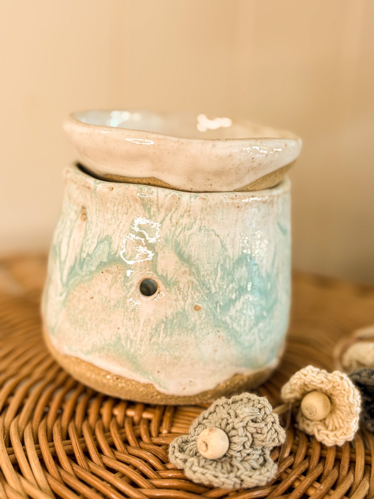 Handmade Oil Burner, Blue Boy