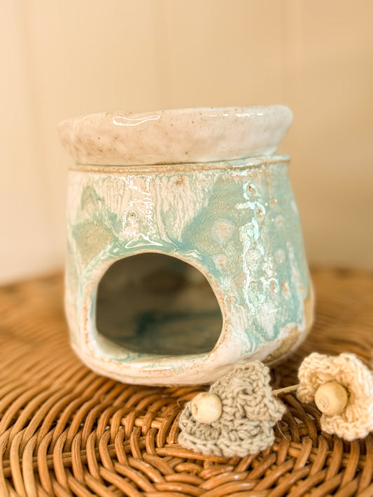 Handmade Oil Burner, Blue Boy