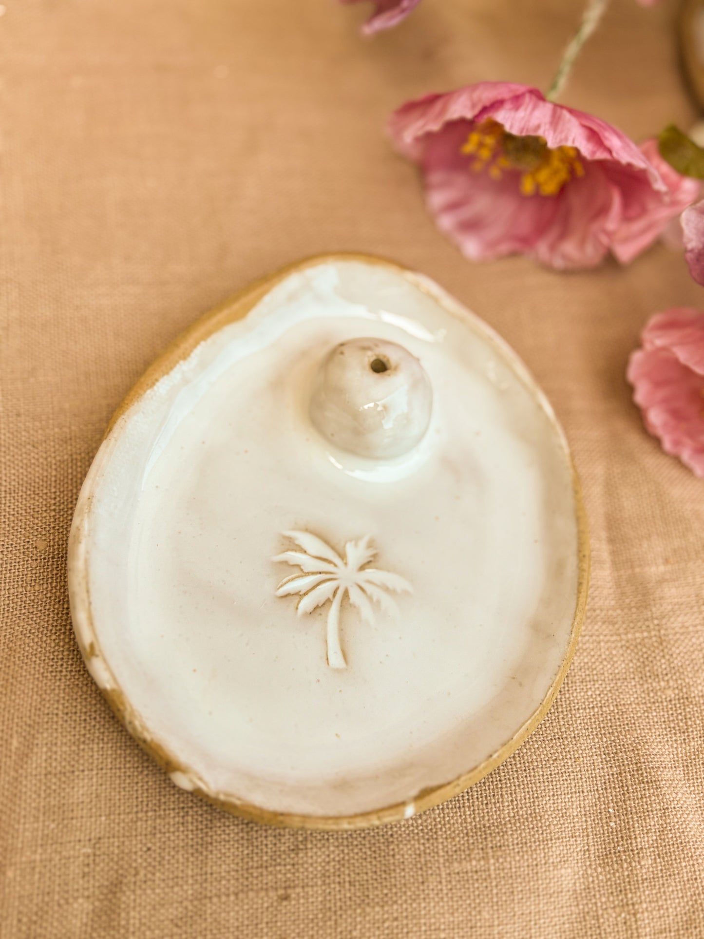 Handmade Incense Holder, Original Palm Tree