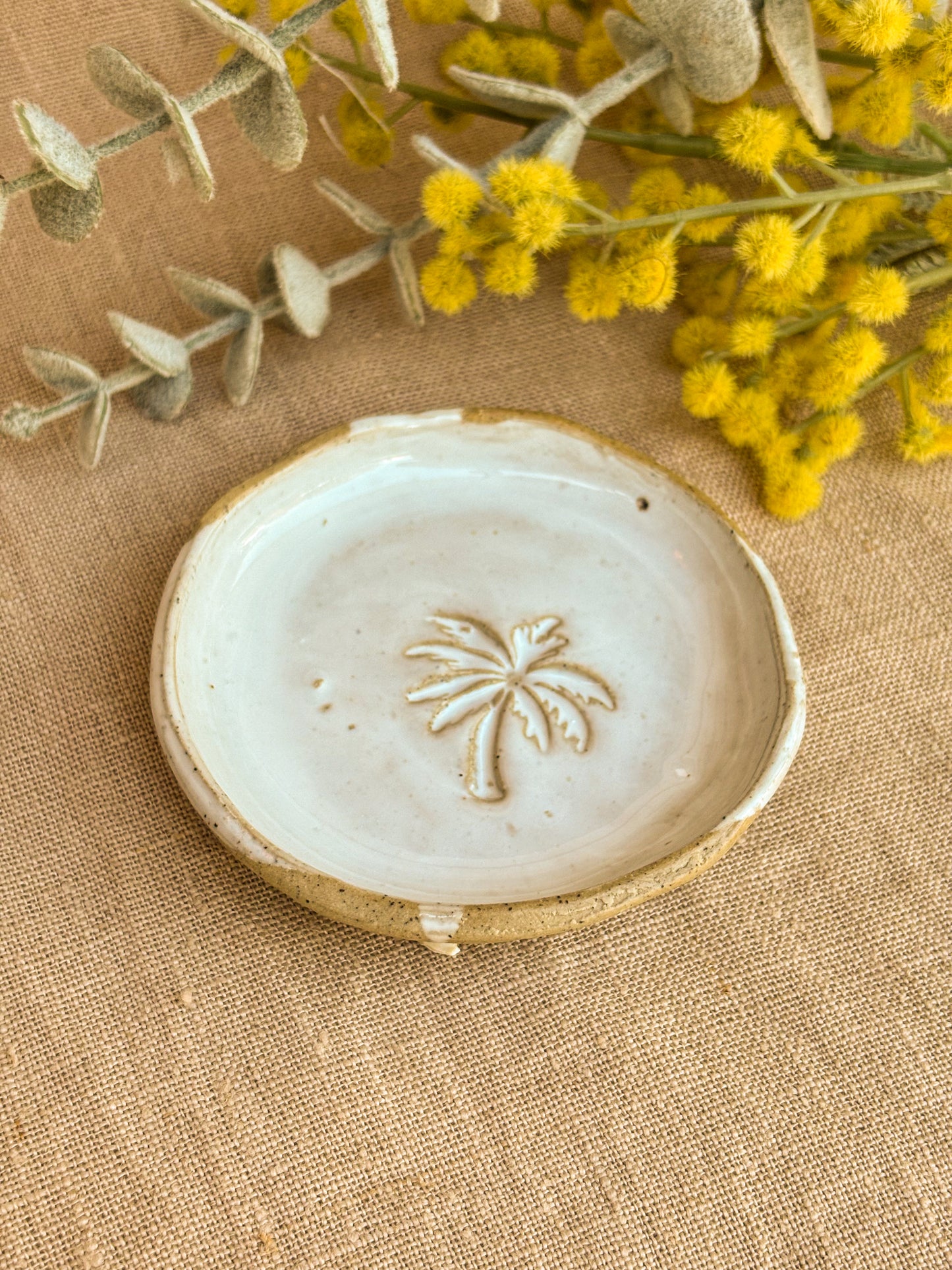 Handmade Small Trinket Dish, Palm