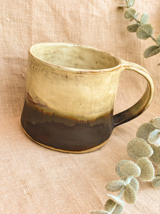 natural colour handmade ceramic mug