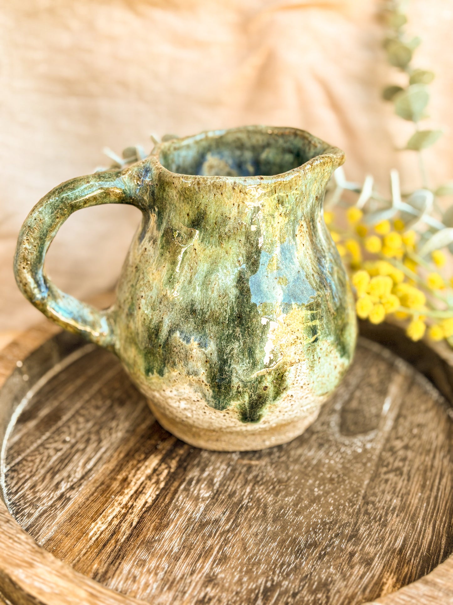 Handmade Vase, Rustic Meadow